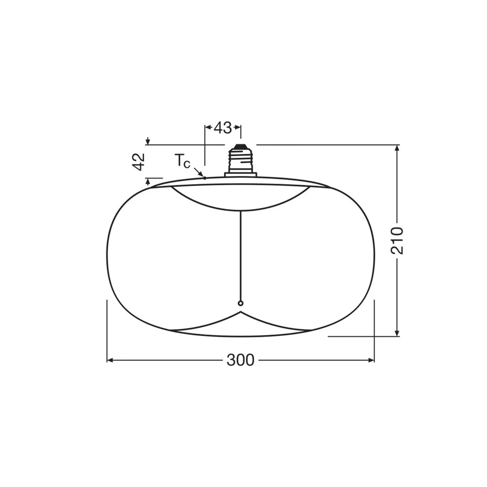 چراغ آویز 12 وات PLX 5009 سایز