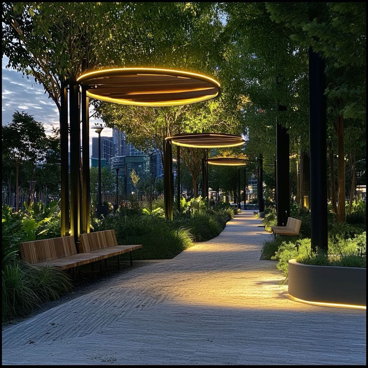 خرید چراغ پارکی