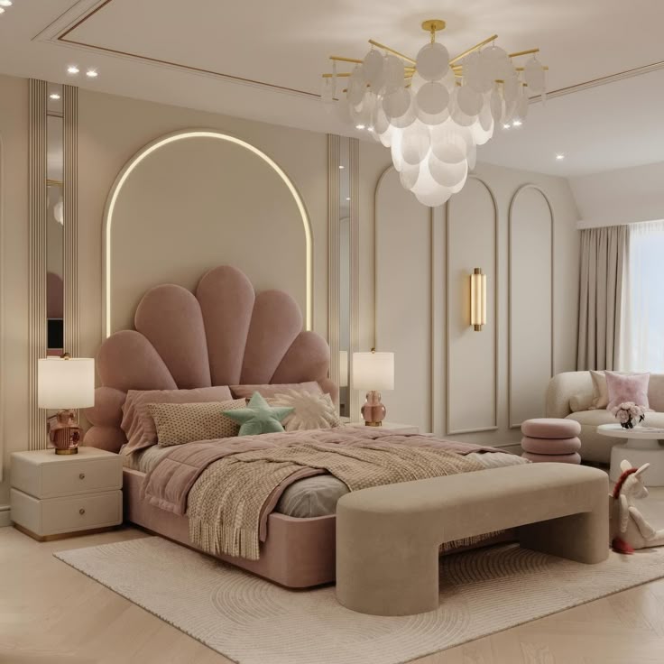 رنگ اتاق خواب دخترانه ساده