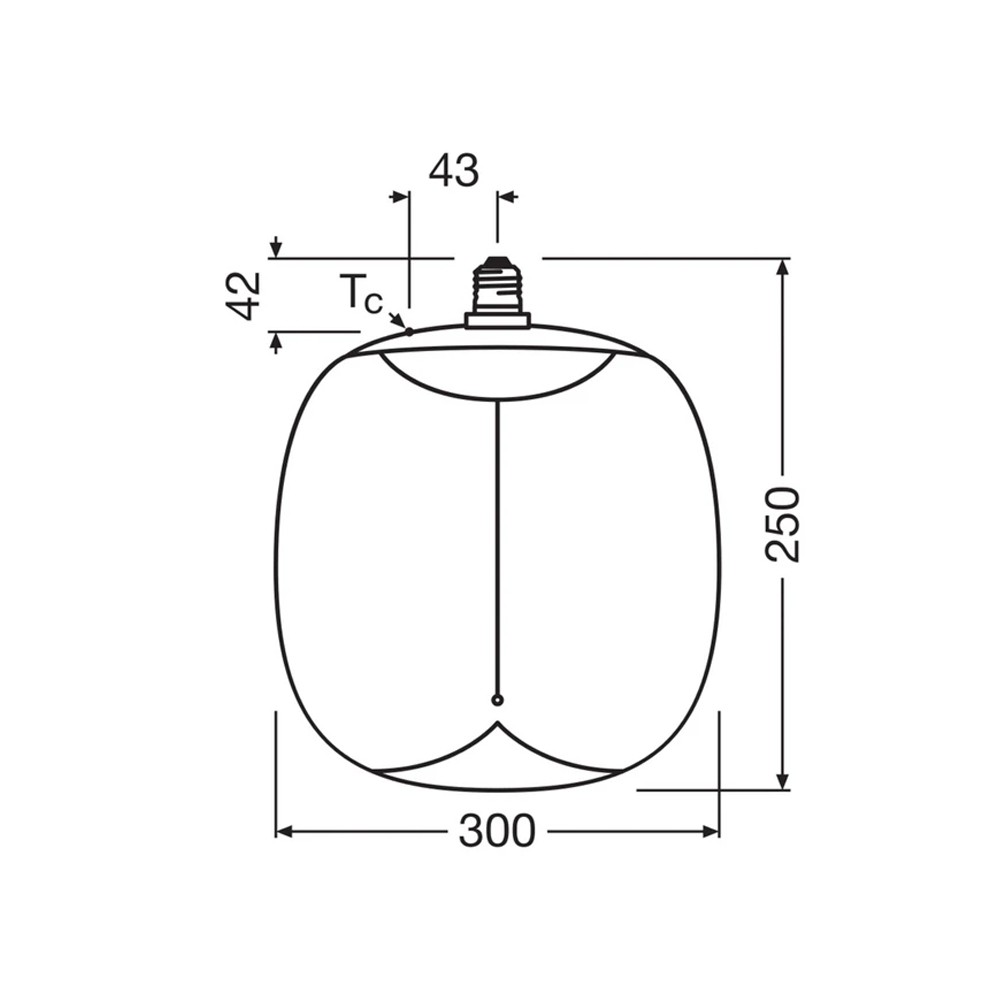 چراغ آویز 12 وات PLX 5011 سایز