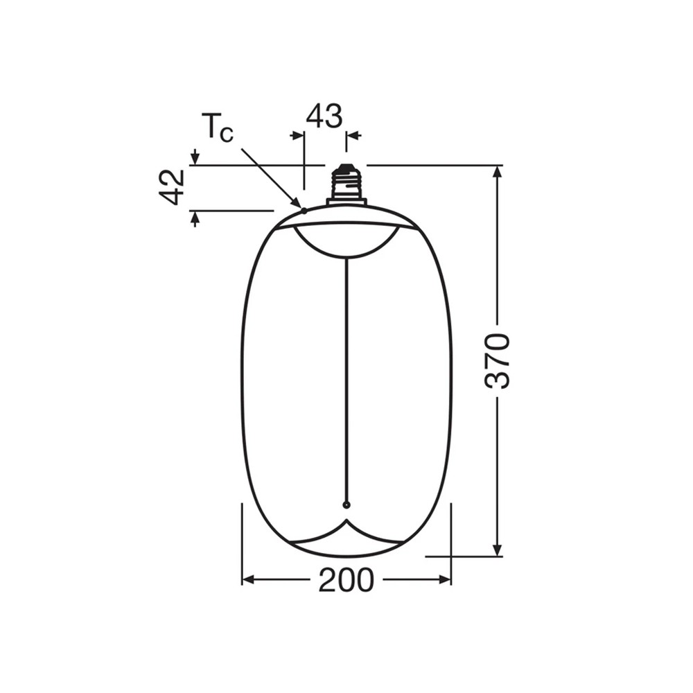چراغ آویز 12 وات PLX 5010 سایز